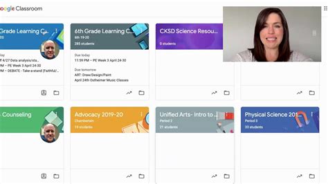 google classroom home screen